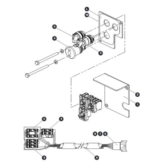 Base Control Assembly (CE & AS) Assembly for Skyjack SJIII 4740 DC Scissor Lift
