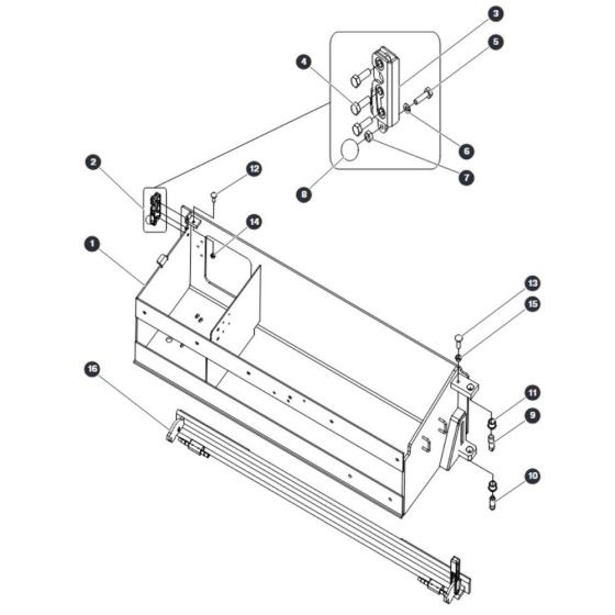Battery Tray Assembly for Skyjack SJIII 4740 DC Scissor Lift