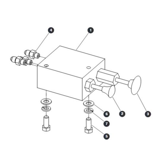 Brake Release Manifold Assembly for Skyjack SJIII 4740 DC Scissor Lift