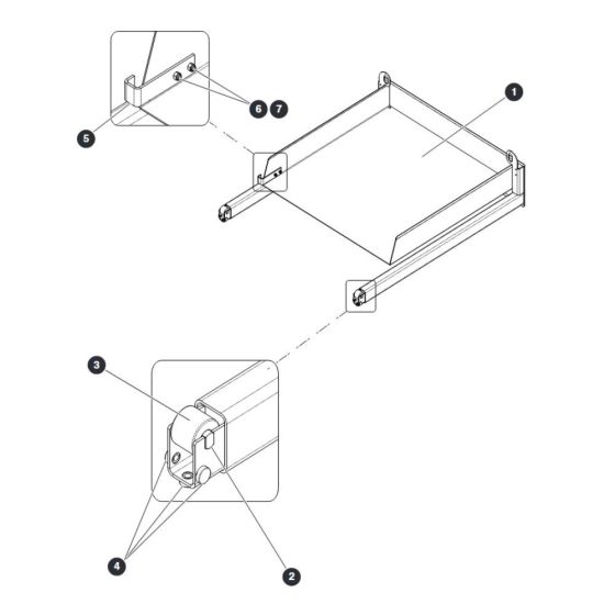 Extension Platform Assembly for Skyjack SJIII 4740 DC Scissor Lift