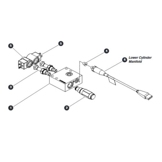 Holding Valve Manifold Assembly for Skyjack SJIII 4740 DC Scissor Lift