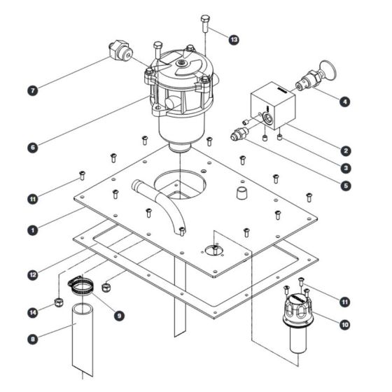 Hydraulic Tank Lid Assembly for Skyjack SJIII 4740 DC Scissor Lift