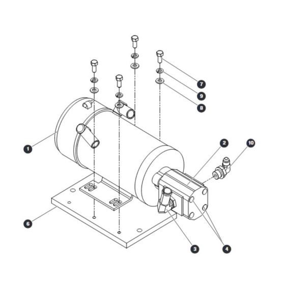 Motor and Pump Assembly for Skyjack SJIII 4740 DC Scissor Lift