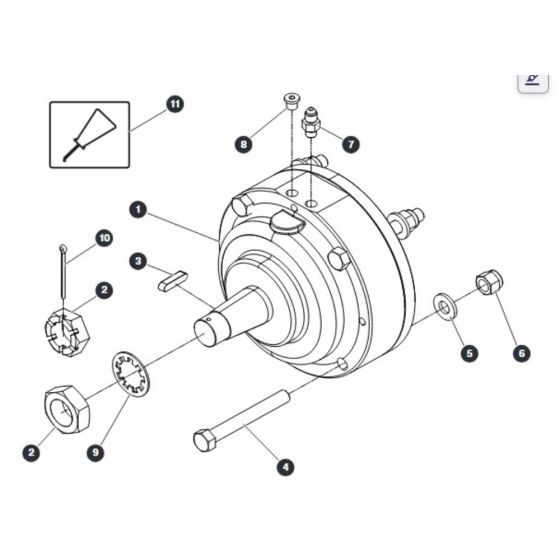 Rear Brake Assembly for Skyjack SJIII 4740 DC Scissor Lift