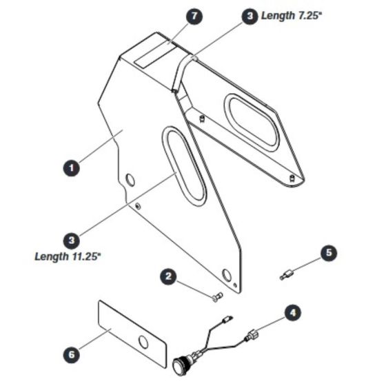 Secondary Guard Lift Enable (CE Only) Assembly for Skyjack SJIII 4740 DC Scissor Lift