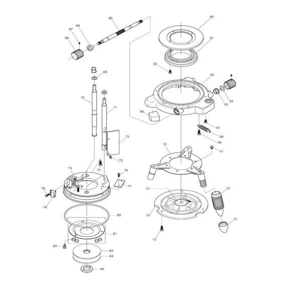 Lower Body Assembly for Makita