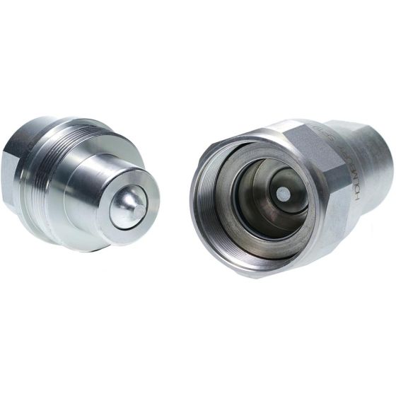 AISI 316 Rotary Coupling 90 Deg 300 Bar MWP 80 l/min max flow, Series: SR90, Thread Size (1): 08 (1/2"), Thread Type: Male