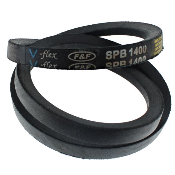 SPB1400 Smooth Rubber Drive V-Belt - Circ.1400mm, Width: 16mm, Height: 13mm