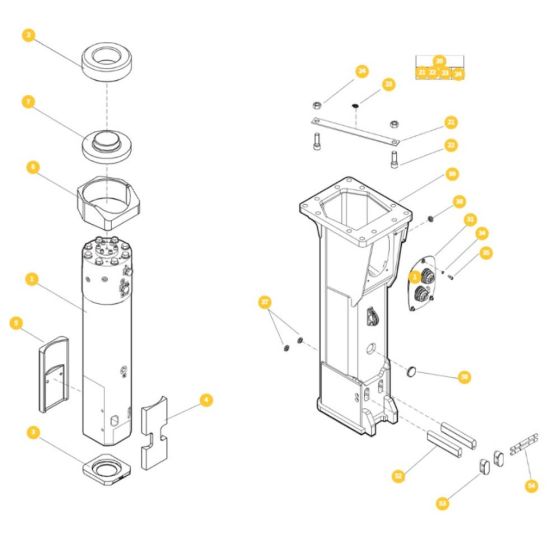 Epiroc SRB 135 HD Breaker Parts
