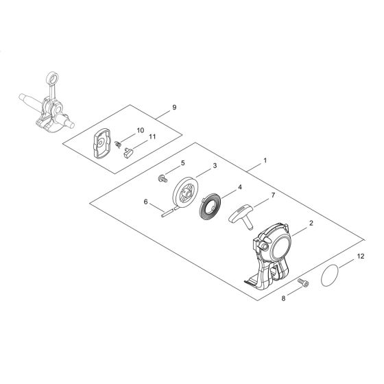Recoil Starter for ECHO SRM-236/L