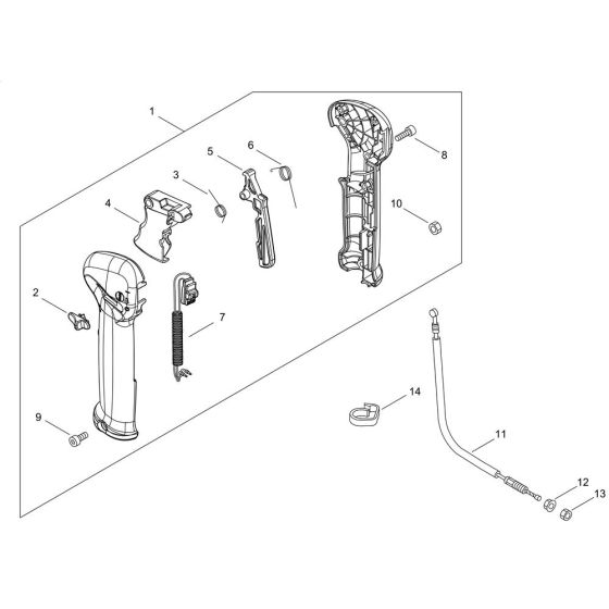 Throttle for ECHO SRM-236TES/U