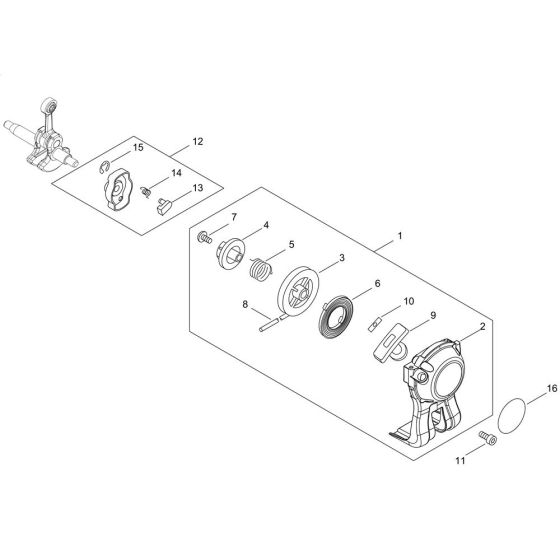 Recoil Starter for ECHO SRM-237TES/U-9