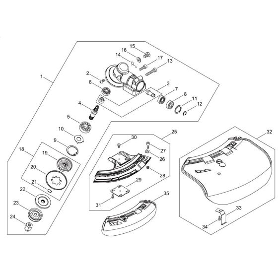 Gear Case & Shield for ECHO