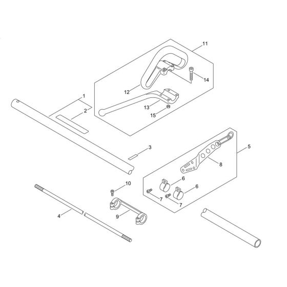 Main Pipe & Handle for ECHO