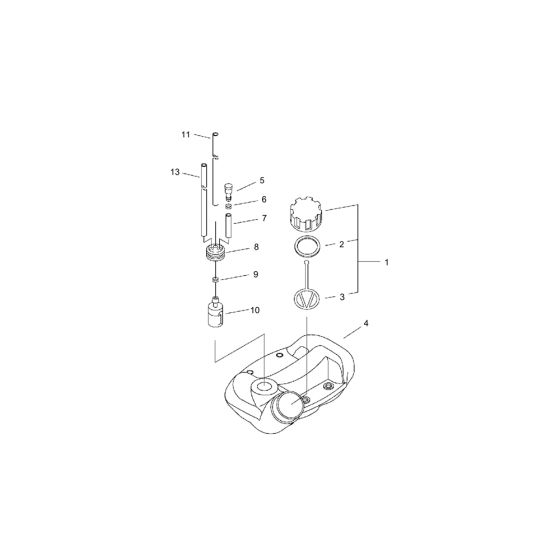 Fuel Tank for ECHO SRM-265ES/L