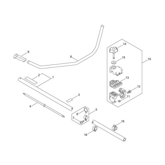 Main Pipe & Handle for ECHO