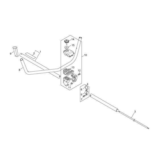 Main Pipe & Handle for ECHO