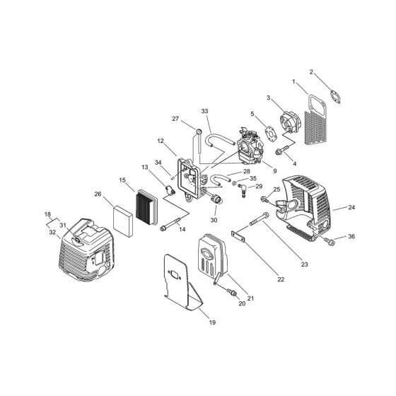 Parts for ECHO SRM-410ES/U