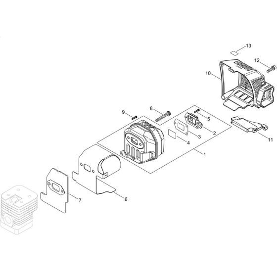 Muffler for ECHO SRM-420ES-LW