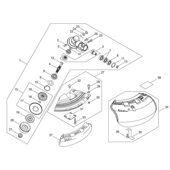 Gear Case & Shield for ECHO