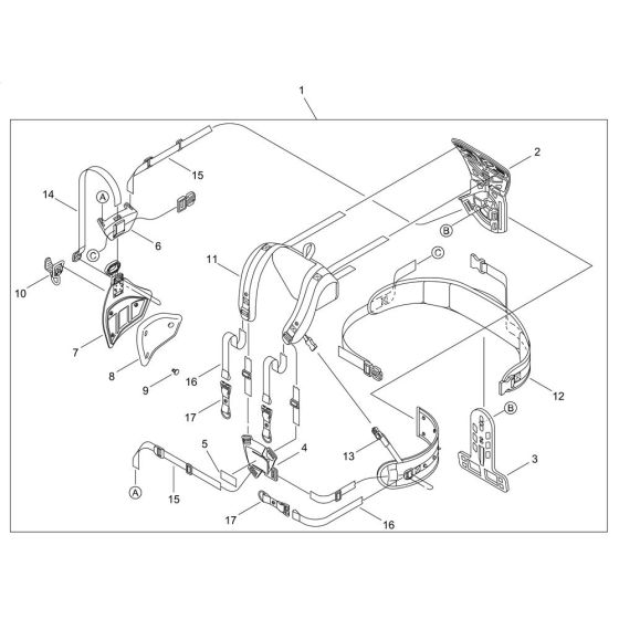 Harness for ECHO SRM-520ES