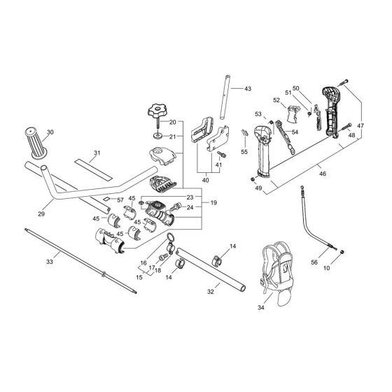 Handle for ECHO SRM-580/U