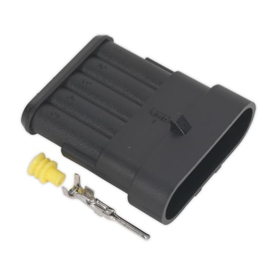 Superseal Male Connector 5-Way Pack of 3 Sealey Part No. SSC5M
