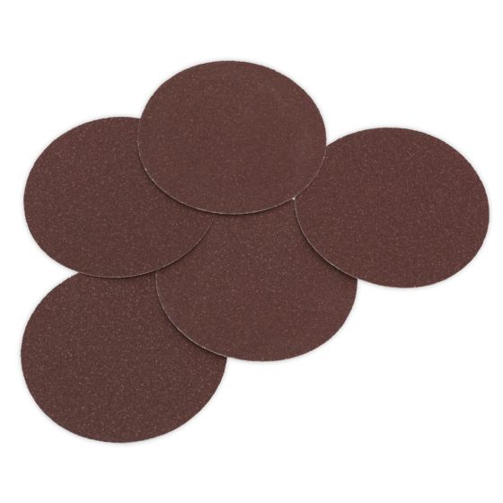 Sanding Disc Dia.125mm 80Grit Adhesive Backed Pack of 5 Sealey Part No. SSD01