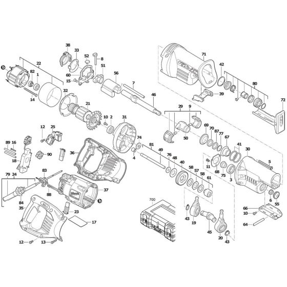 Milwaukee SSPE1500X Assembly