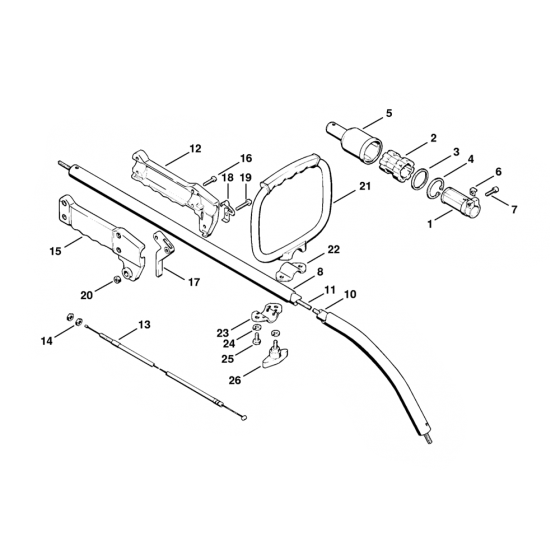 Stihl FS50 FS51 Drive Tube Assembly