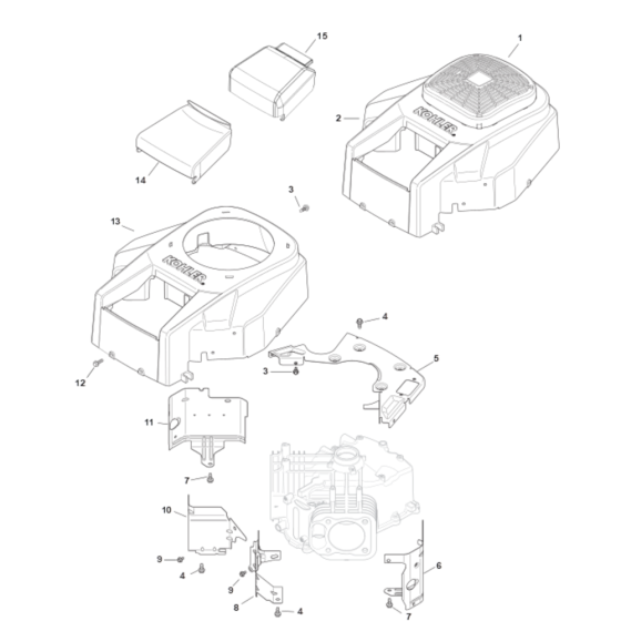 Blower Housing for Kohler SV710