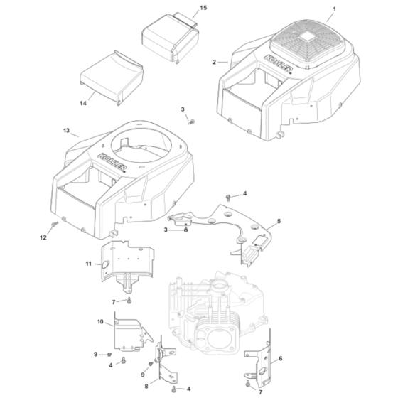 Blower Housing for Kohler SV715