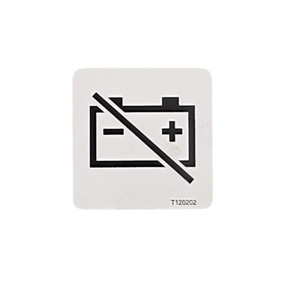 Battery Disconnect Decal for Terex TA3, TA3S, TA3H, TA3SH Dumpers - OEM No. T120202