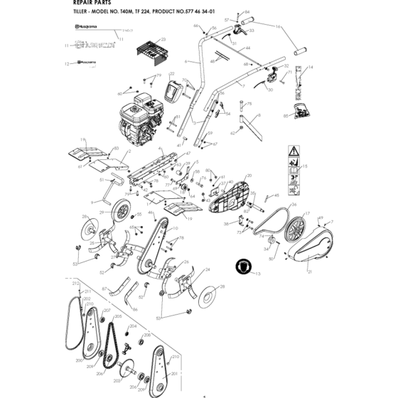 Husqvarna T40 M Assembly