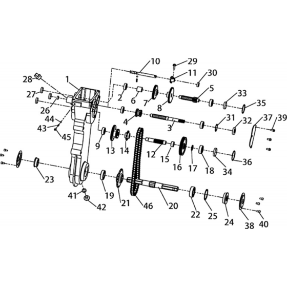 Gearbox Assembly for TF 338
