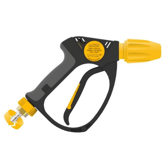 V-Tuf Tufgun350s - Extra Heavy Duty Soft Grip Trigger Swivel 350bar Msq Male Inlet X Ktq Pull Back Qr Outlet - V-TUF Pressure Washer Parts - TG350SKTQMSQ