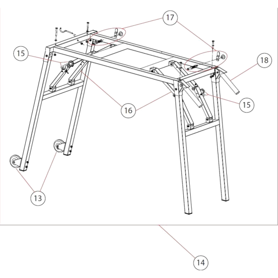 Main Frame Assembly for TR201E