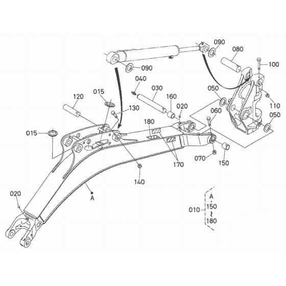 Boom Assembly for Kubota U17