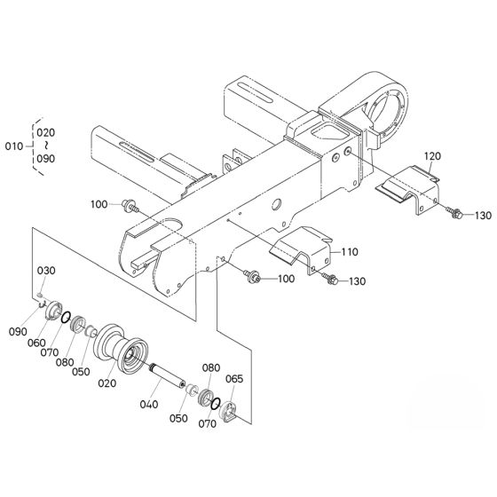 Track Roller for Kubota U17