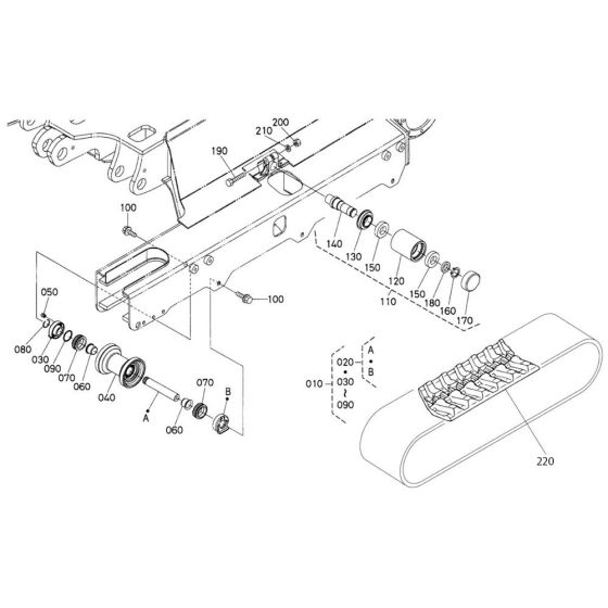 Track & Roller Assembly for Kubota