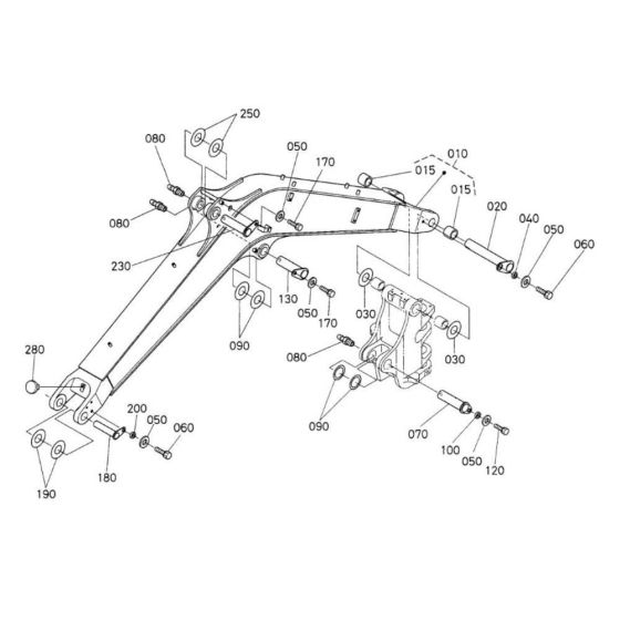 Boom Assembly for Kubota U50-3a