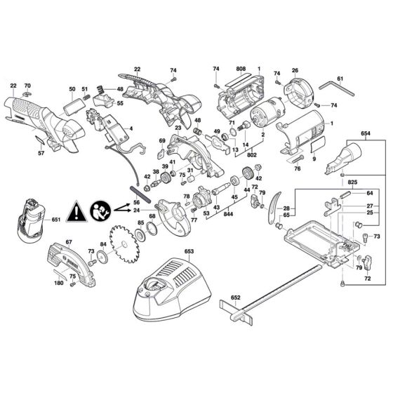 Circular Saw Assembly for Bosch