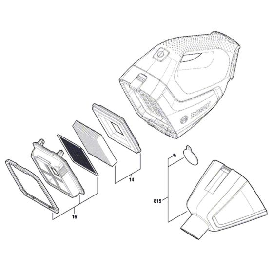 Bosch UniversalVac18 Assembly