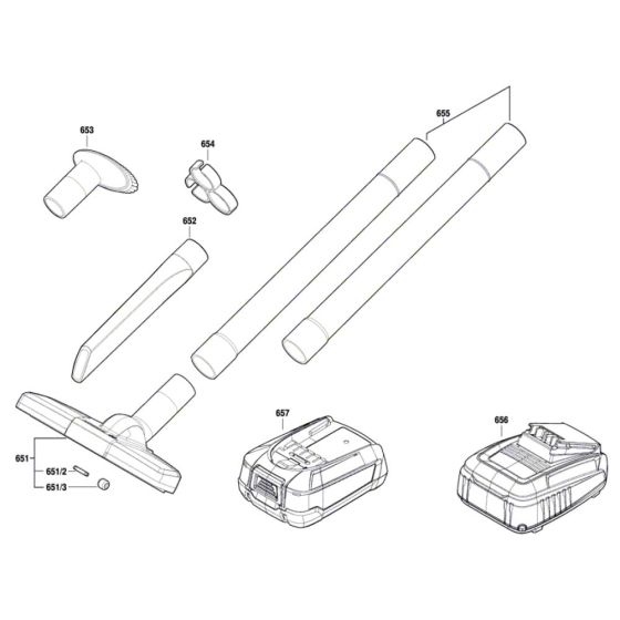 Battery Vacuum Cleaner Assembly