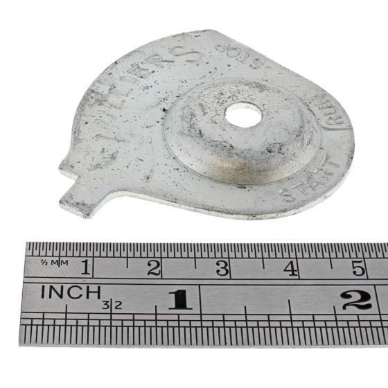 Cover for Throttle Control Marked Start/Run/Stop fits Villiers 3/4 Junior, Lightweight Carburettor - OEM No. V117X4 SRS