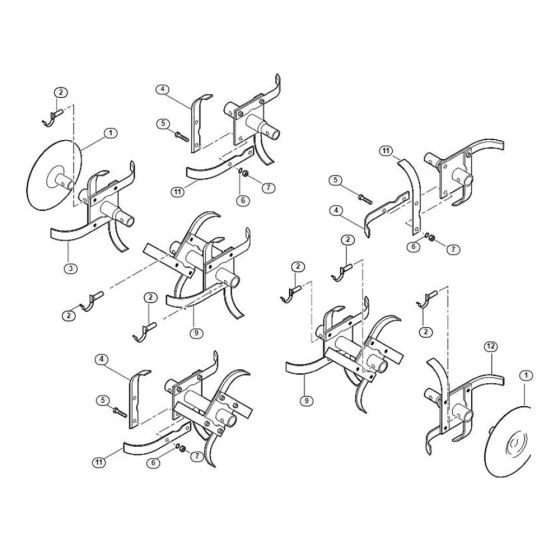 Hoe Assembly for Stihl/Viking