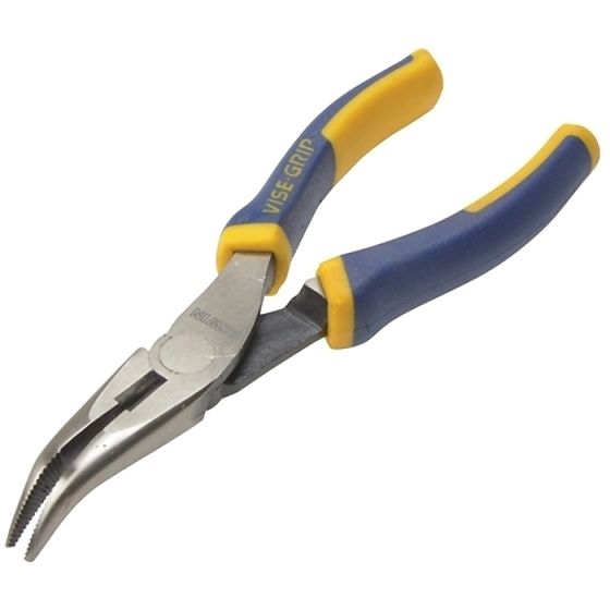 Bent Snipe Nose Pliers 200mm (8in) - IRWIN Vise-Grip 10505506