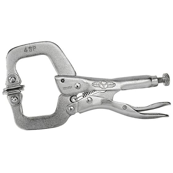 4SP Locking C Clamp Swivel Pad 100mm (4in) by IRWIN - T165EL4