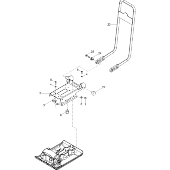 Vibration Plate 1 Assy for Wacker VP1135A-5100018353 (Honda) Rev.100 Plate Compactors.
