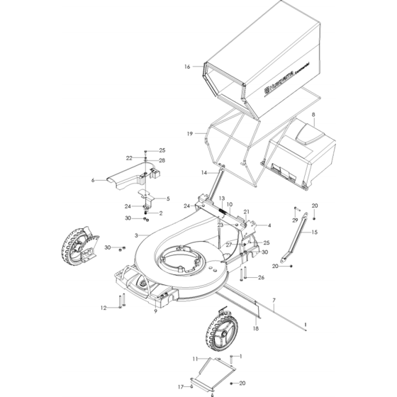 Chassis & Frame for Husqvarna W21 SK
